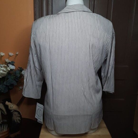 Gloria Lance Womens Button Down Top Blouse Shirt 3X - Picture 4 of 12